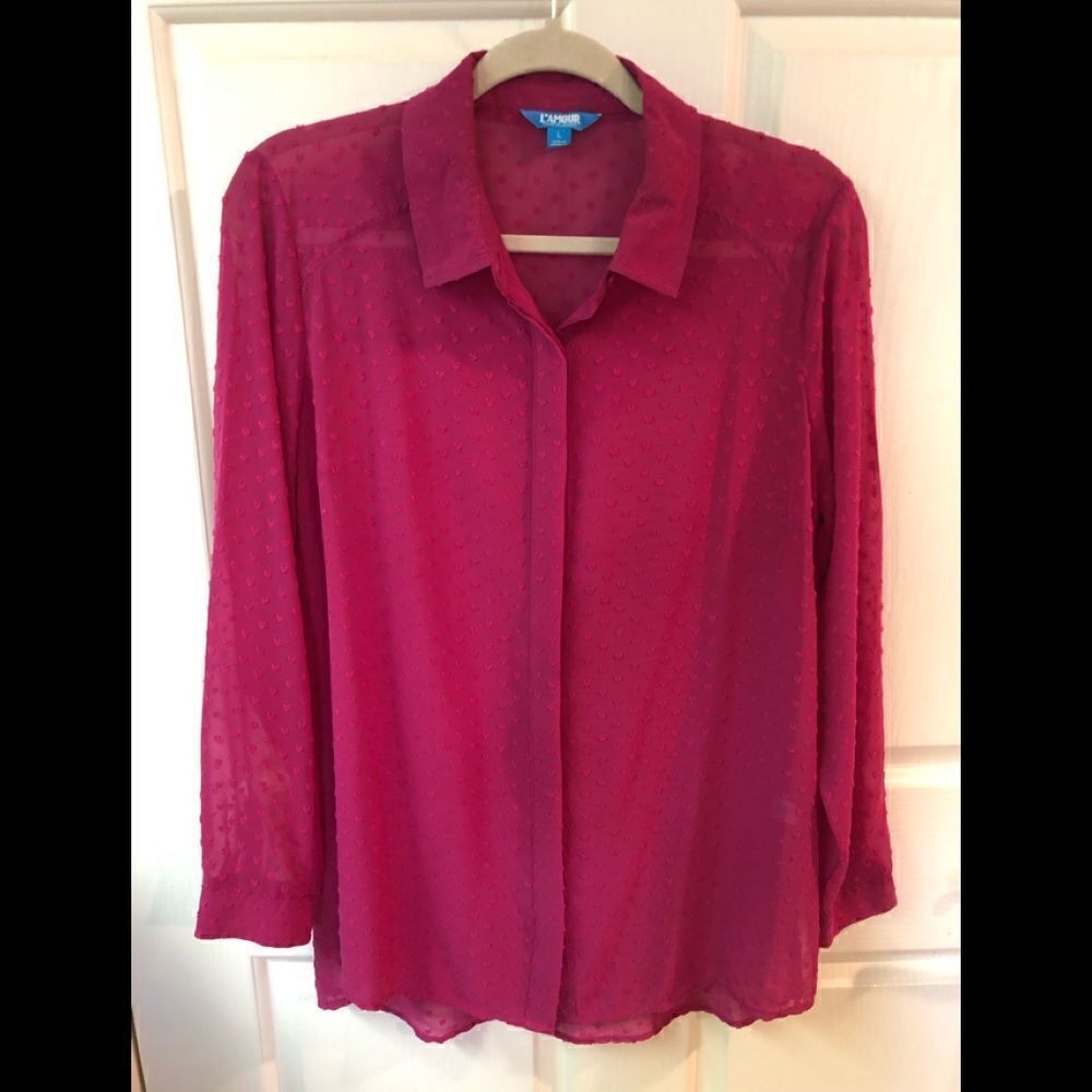 L’Amour sheer blouse 